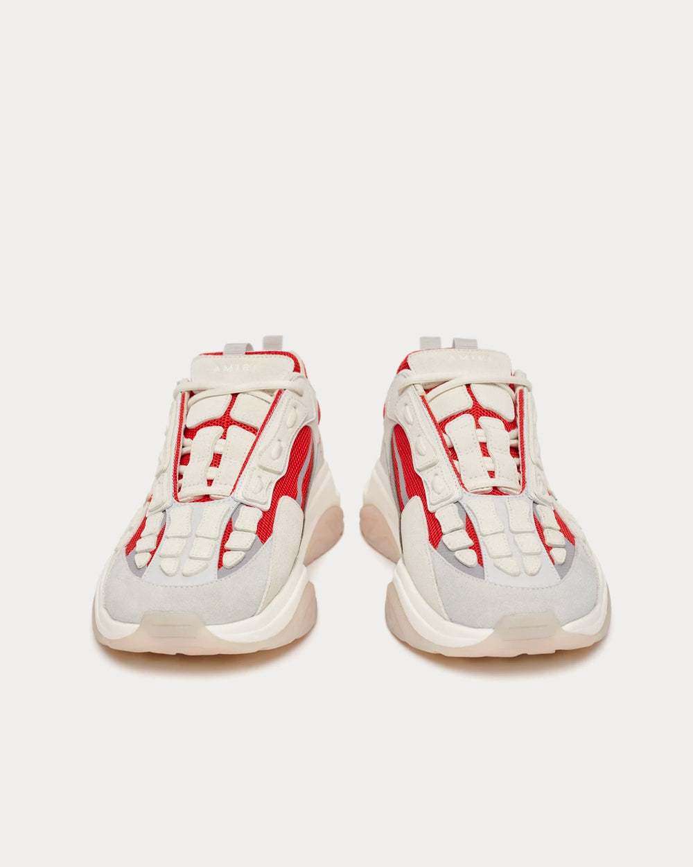 AMIRI Bone Runner Red / White Low Top Sneakers - 3