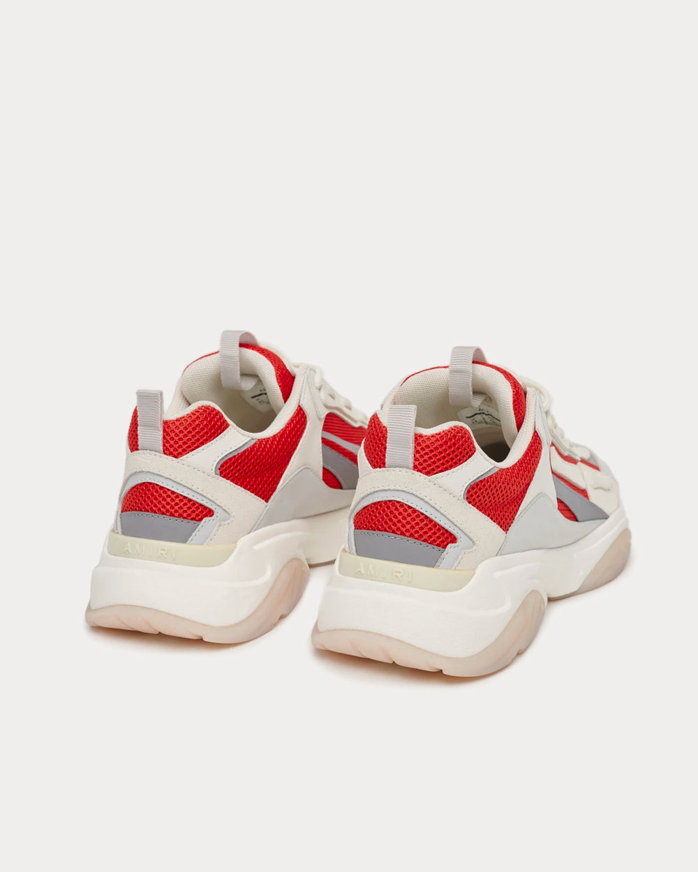 AMIRI Bone Runner Red / White Low Top Sneakers - 4