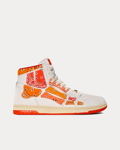 AMIRI Skel Top Bandana Orange High Top Sneakers