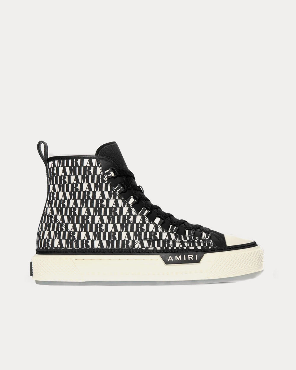 AMIRI Court Black / White High Top Sneakers - 1