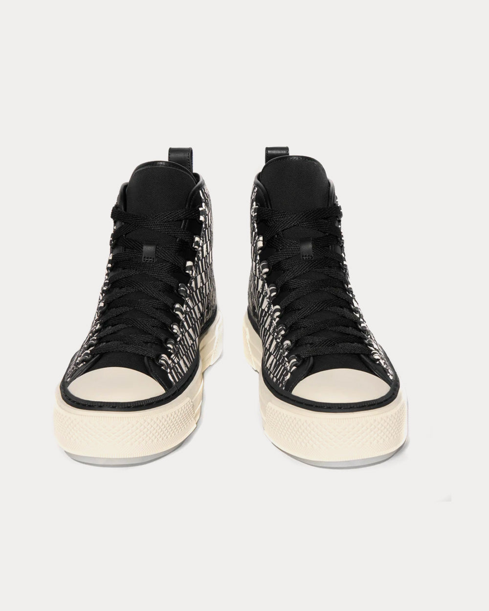 AMIRI Court Black / White High Top Sneakers - 2