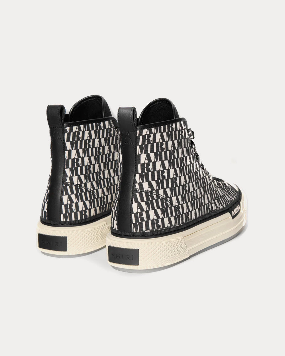 AMIRI Court Black / White High Top Sneakers - 3