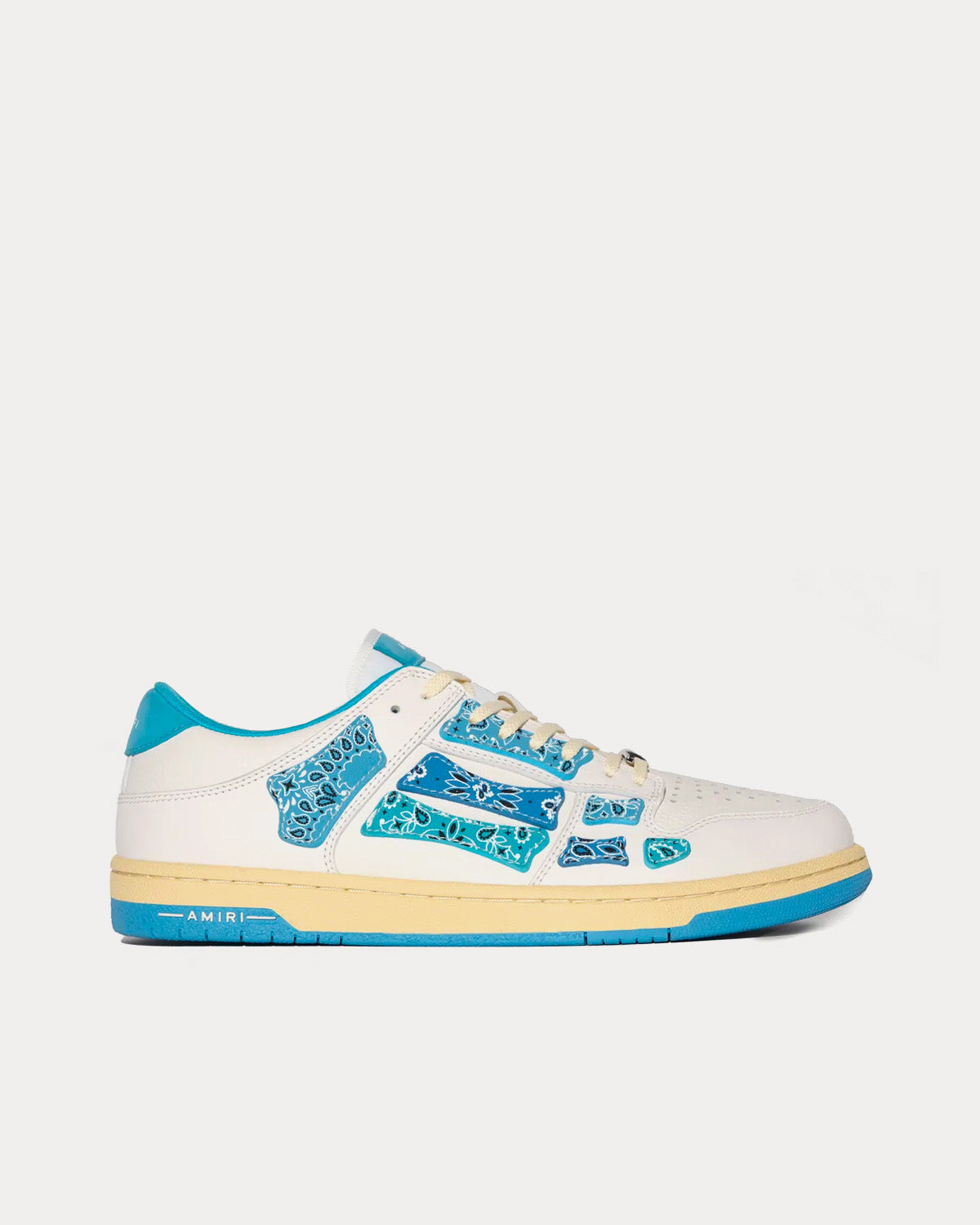 AMIRI Skel Top Bandana White / Blue Low Top Sneakers - 1