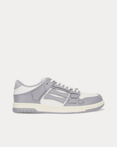 AMIRI Skel-Top Grey / White Low Top Sneakers