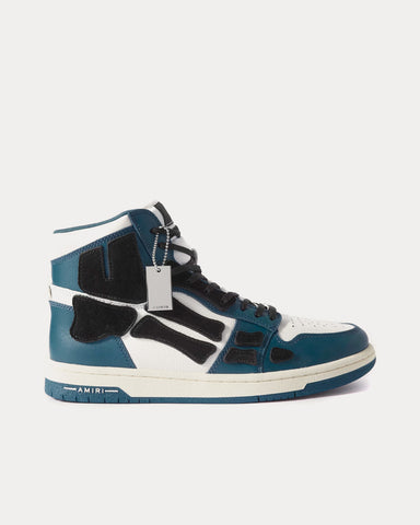 AMIRI Skel-Top Hi Navy / White High Top Sneakers