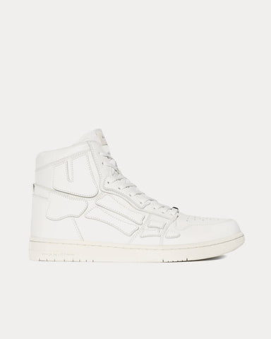 AMIRI Skel-Top Hi White High Top Sneakers