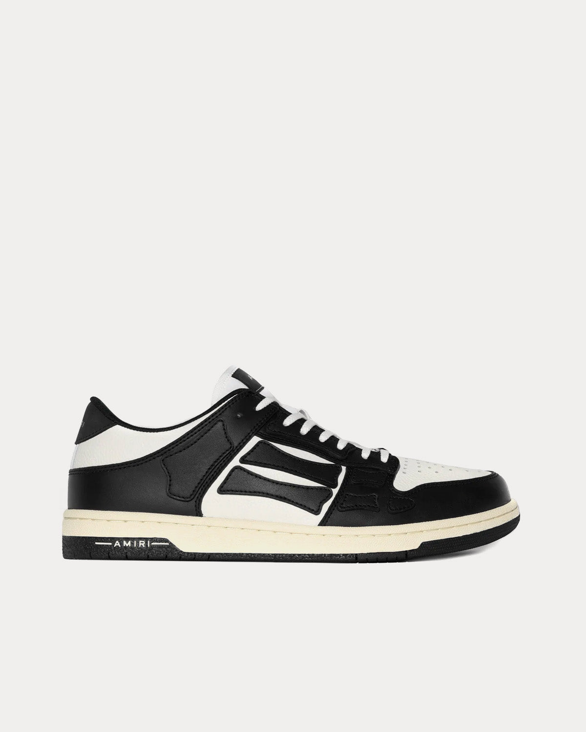 AMIRI Skel Top Black / White Low Top Sneakers - 1