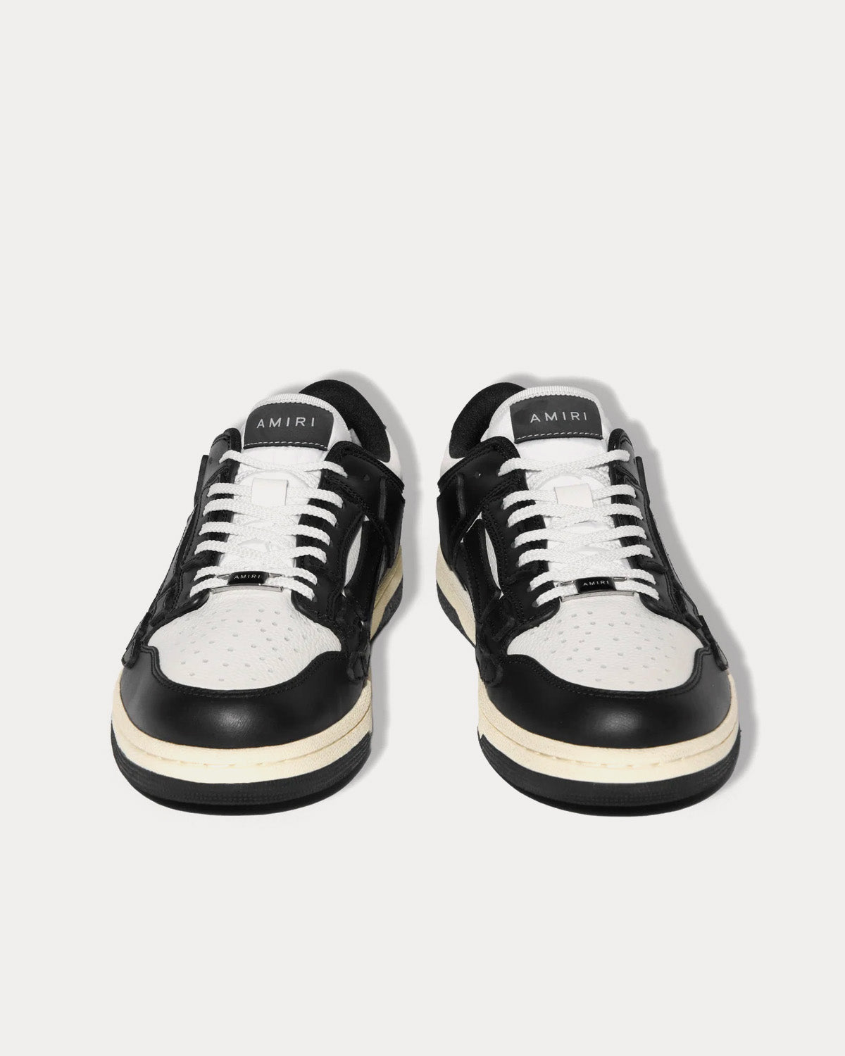 AMIRI Skel Top White / Black Low Top Sneakers - 2