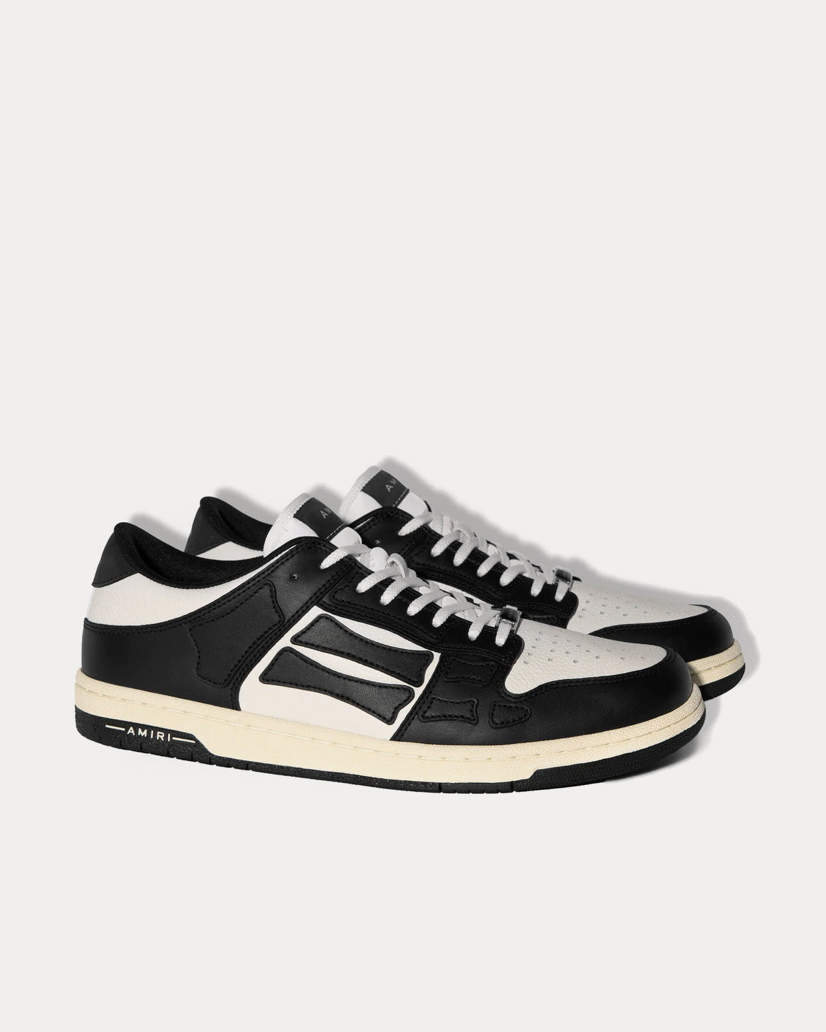 AMIRI Skel Top Black / White Low Top Sneakers - 3