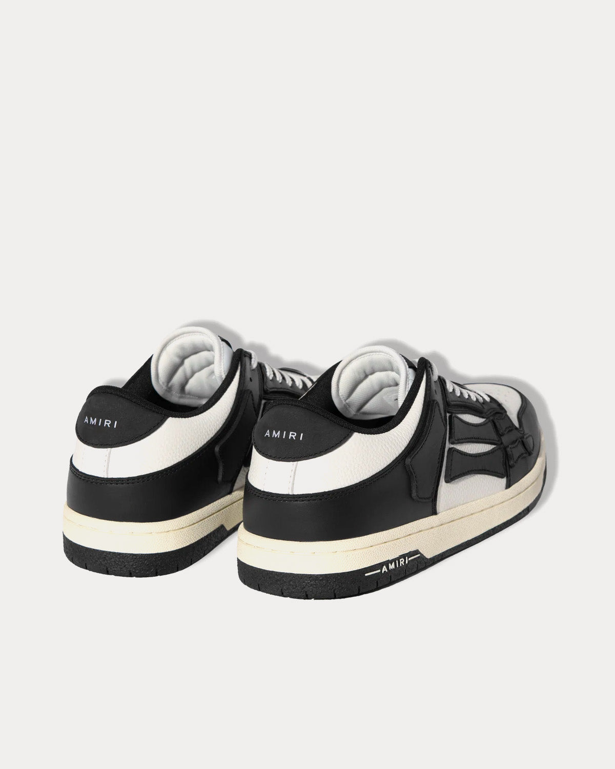 AMIRI Skel Top White / Black Low Top Sneakers - 4