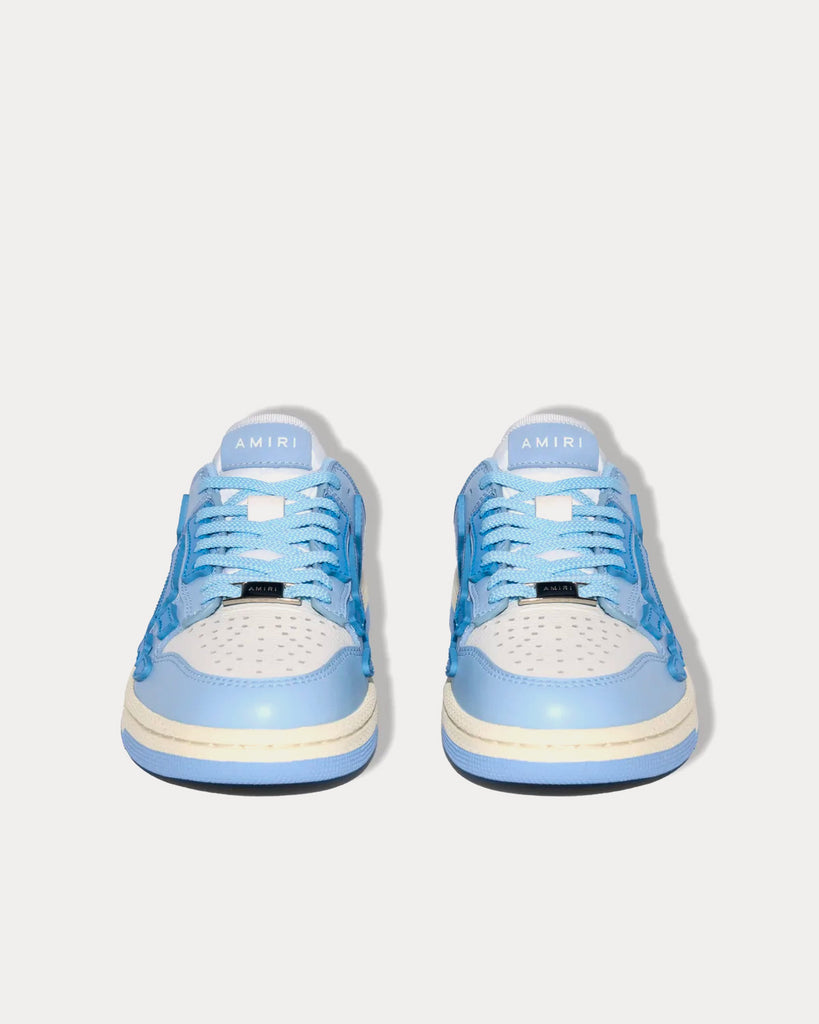 AMIRI Skel Top Low Powder Blue / White Low Top Sneakers - Sneak in Peace