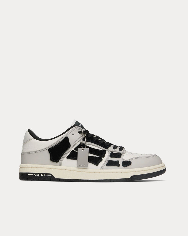 AMIRI Skel-Top Grey / Black / White Low Top Sneakers - 1