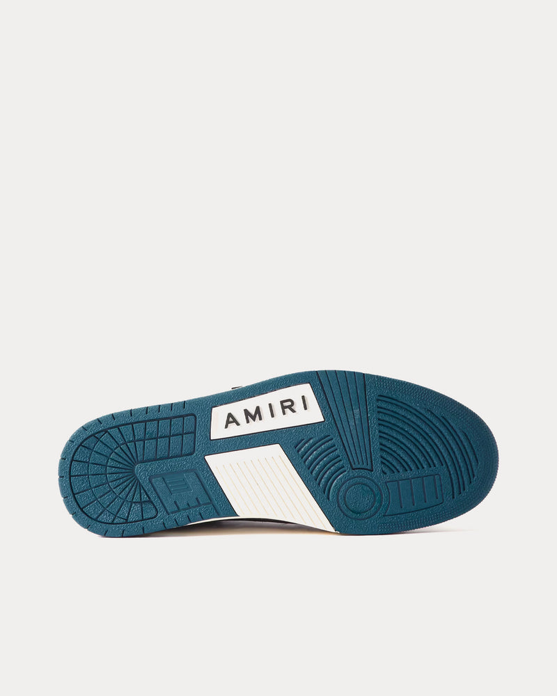 AMIRI Skel-Top Navy / White Low Top Sneakers - 2