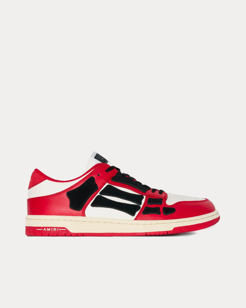 AMIRI Skel-Top Red / White Low Top Sneakers - 1