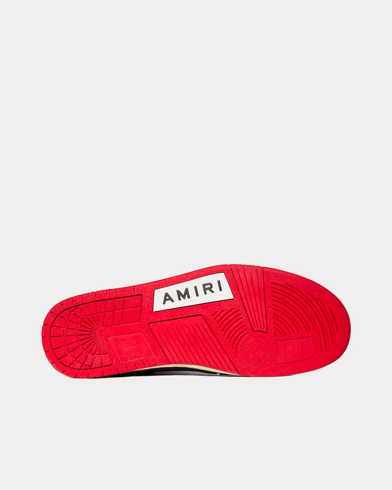 AMIRI Skel-Top Red / White Low Top Sneakers - 4