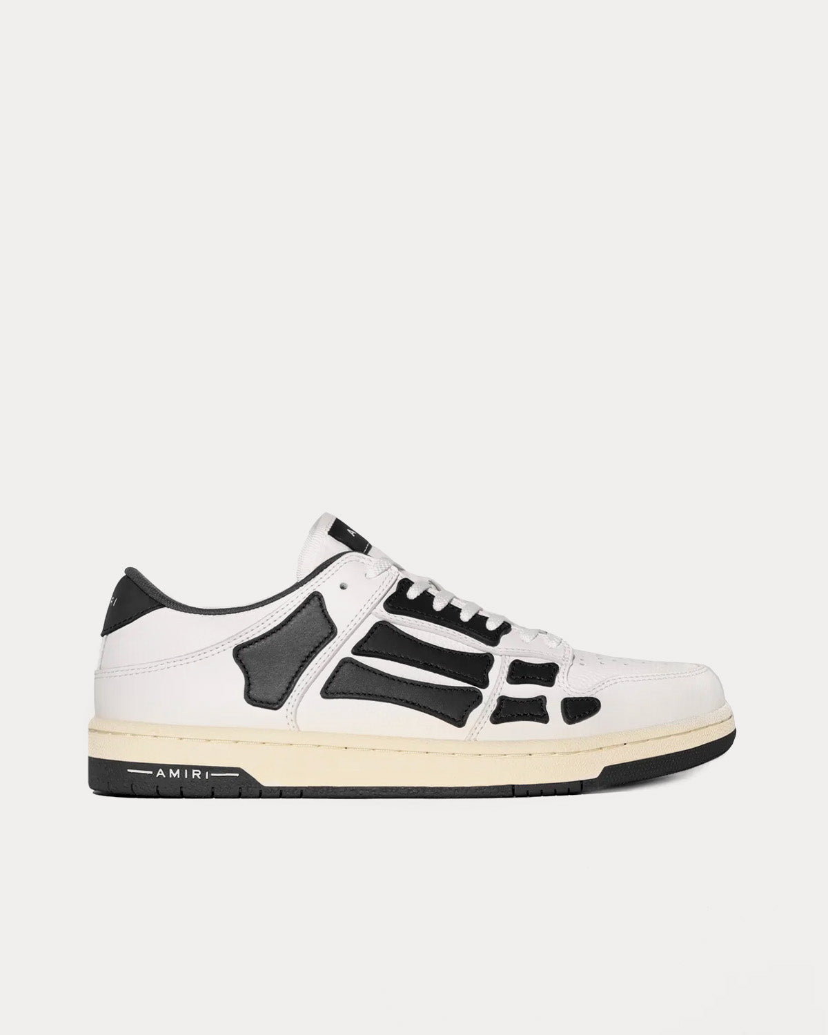 AMIRI Skel-Top White / Black Low Top Sneakers - 1