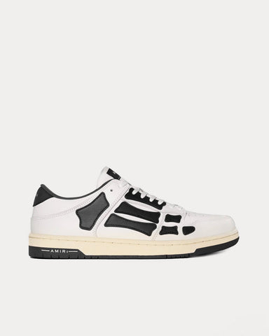 AMIRI Skel-Top White / Black Low Top Sneakers