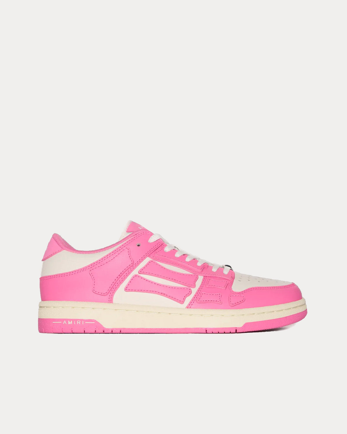 AMIRI Skel-Top Hi White / Pink High Top Sneakers - Sneak in Peace