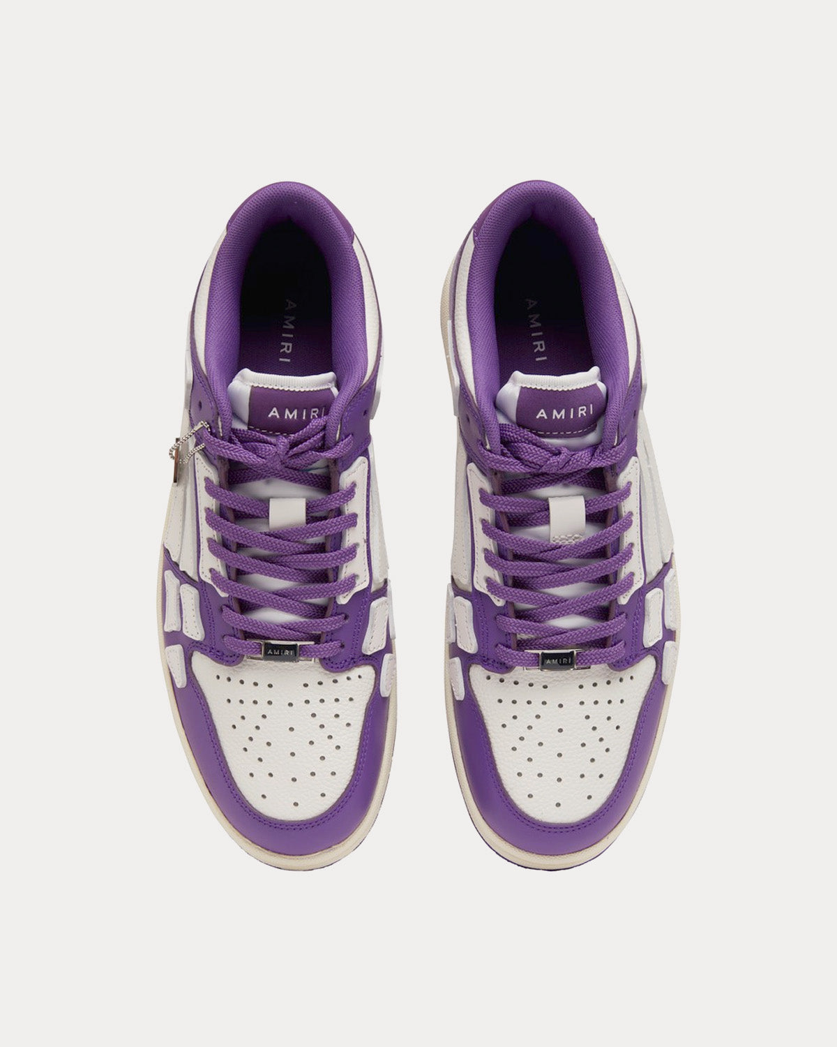 AMIRI Skel-Top Purple / White Low Top Sneakers - 2