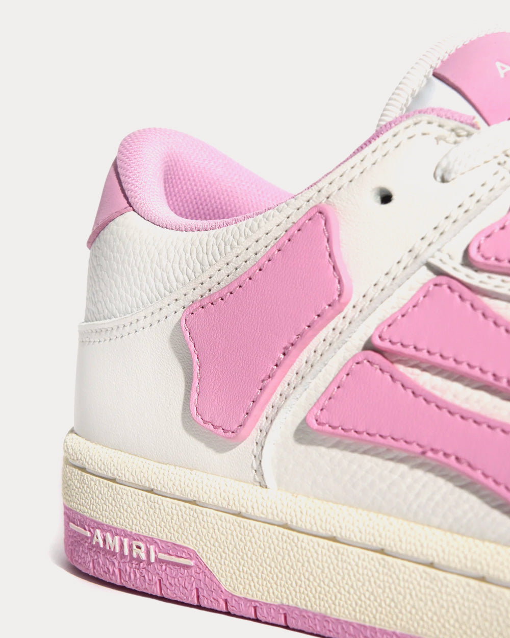 AMIRI Skel-Top Low White / Pink Low Top Sneakers - 5