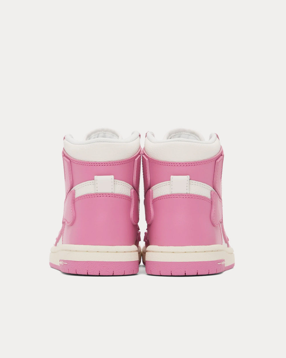 AMIRI Skel-Top Hi White / Pink High Top Sneakers - 3