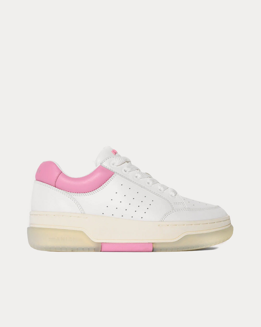 AMIRI Stadium Low White / Pink Low Top Sneakers - 1