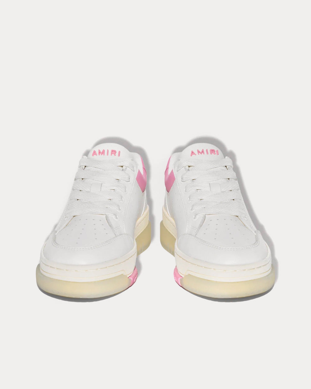 AMIRI Stadium Low White / Pink Low Top Sneakers - 2