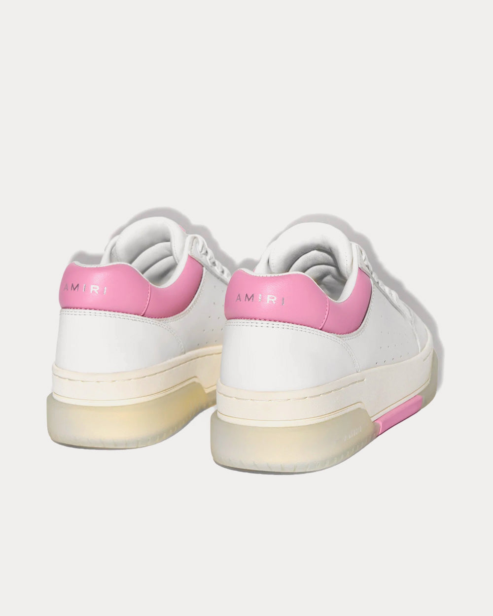 AMIRI Stadium Low White / Pink Low Top Sneakers - 4