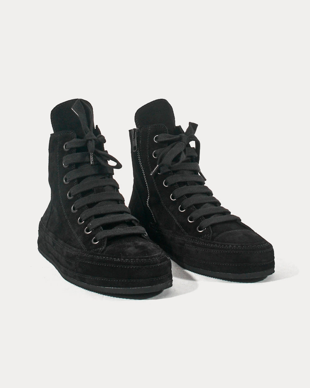 Women s Suede Black High Top Sneakers