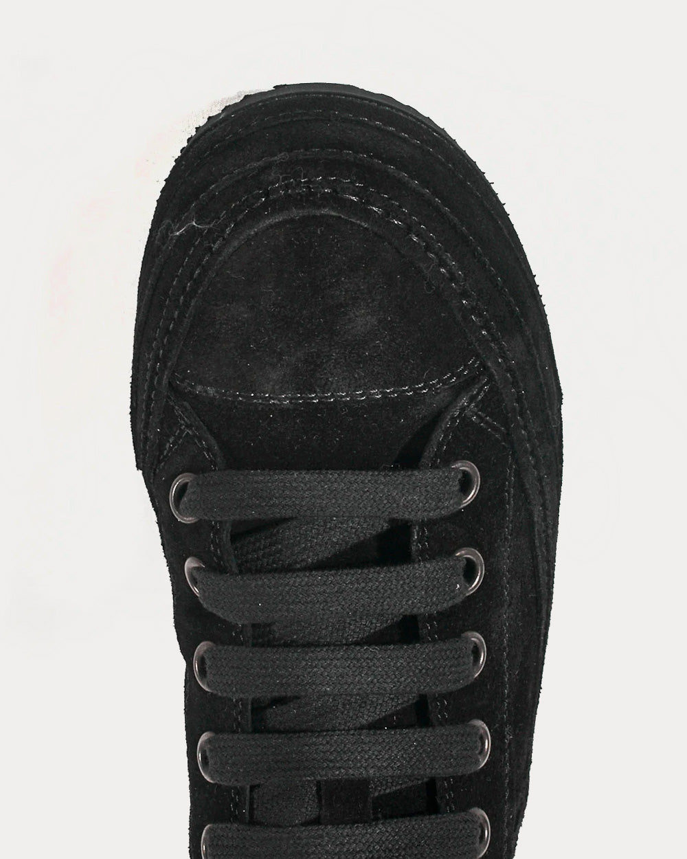 Ann Demeulemeester Suede Black High Top Sneakers - 4