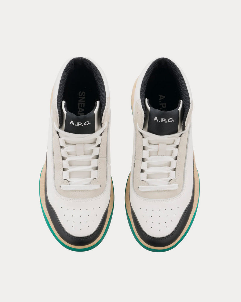 A.P.C. Andréa Haute Green High Top Sneakers - 2