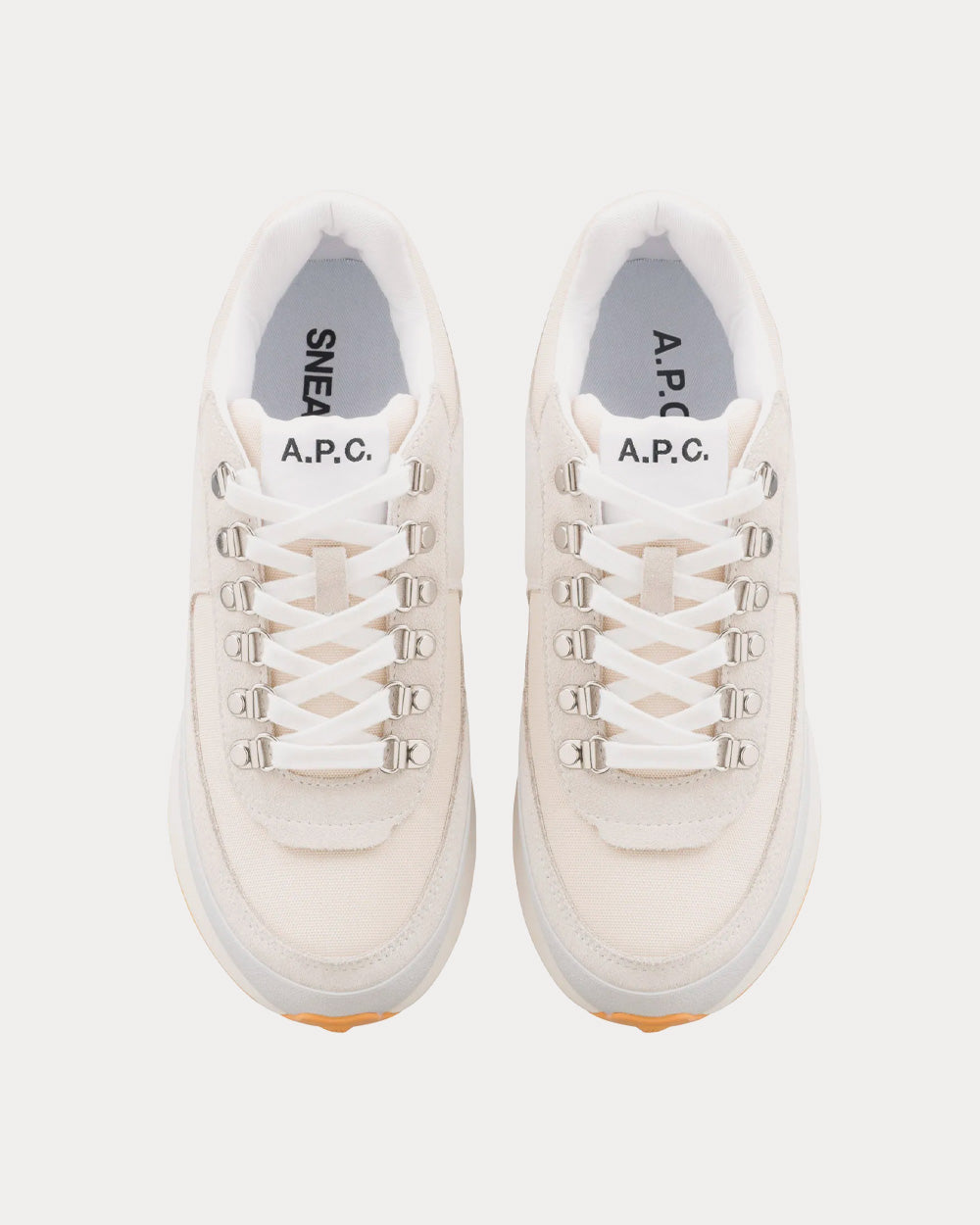 A.P.C. Léonard Basse White Low Top Sneakers - 2