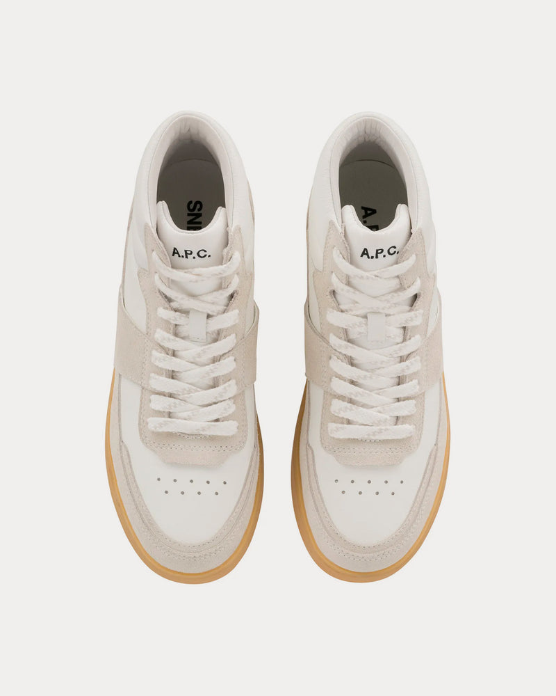 A.P.C. Plain High Caramel High Top Sneakers - 2