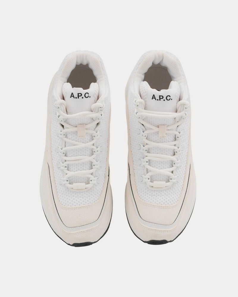 A.P.C. Run Around High White Running Shoes - 2