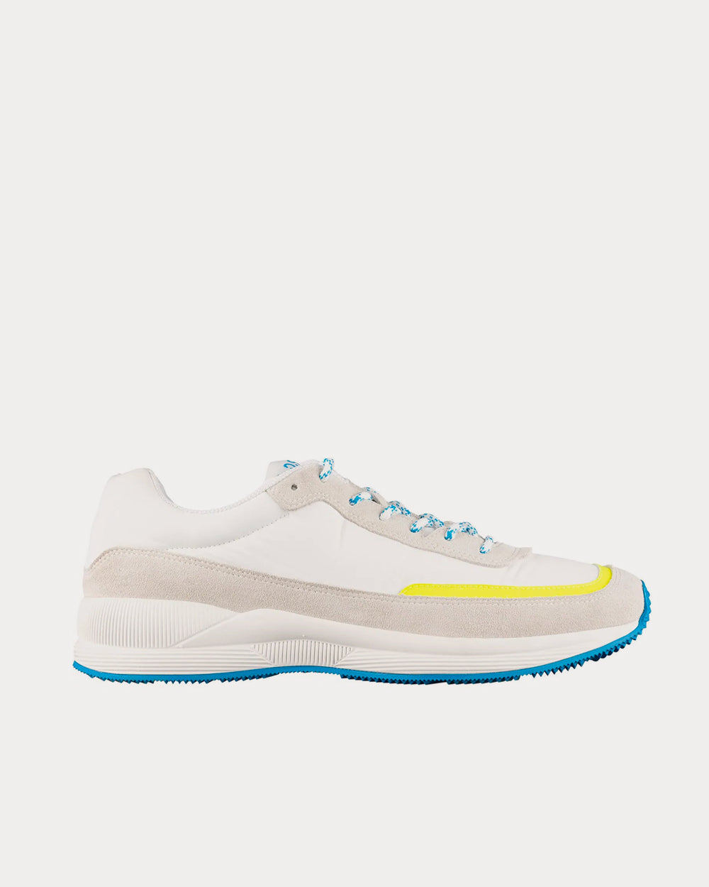 A.P.C. Spencer White & Yellow Low Top Sneakers - 1