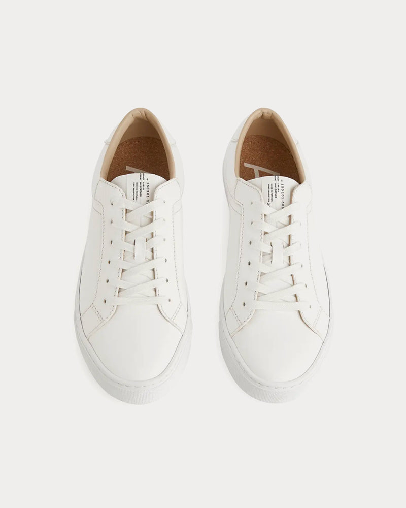 Arket Leather Court White Low Top Sneakers - 2