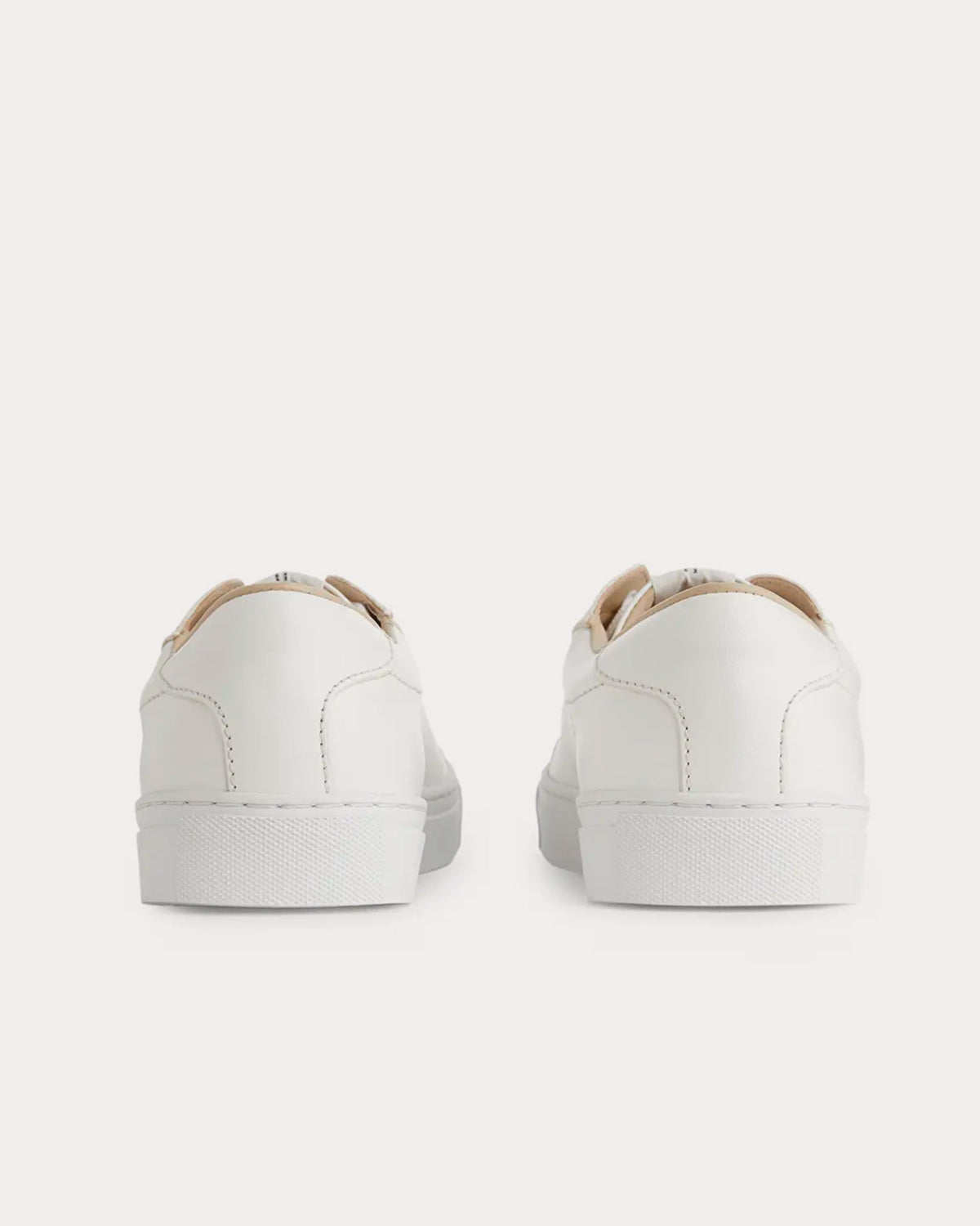 Arket Leather Court White Low Top Sneakers - 3