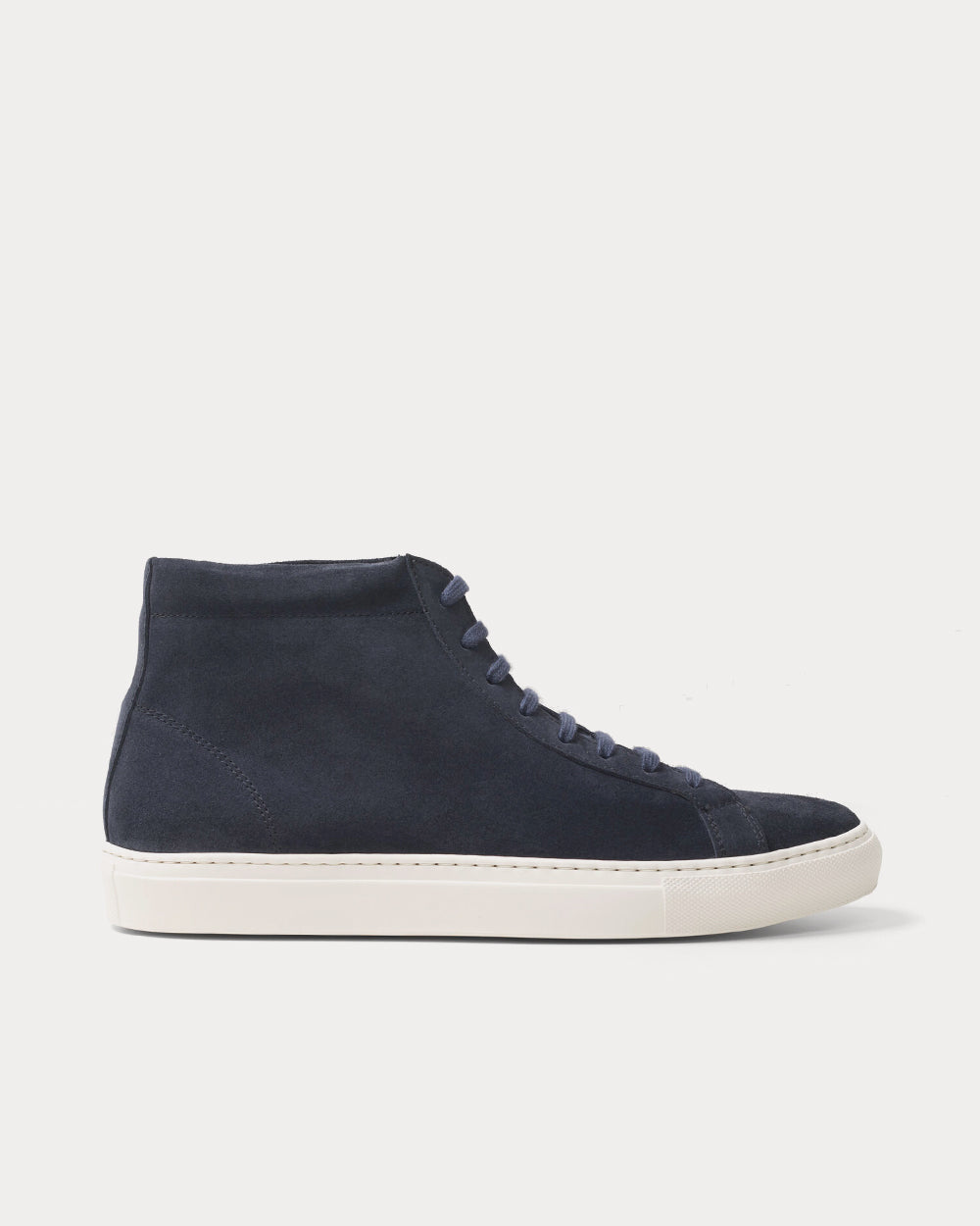 Artisan Lab Suede Vintage Navy High Top Sneakers - 1