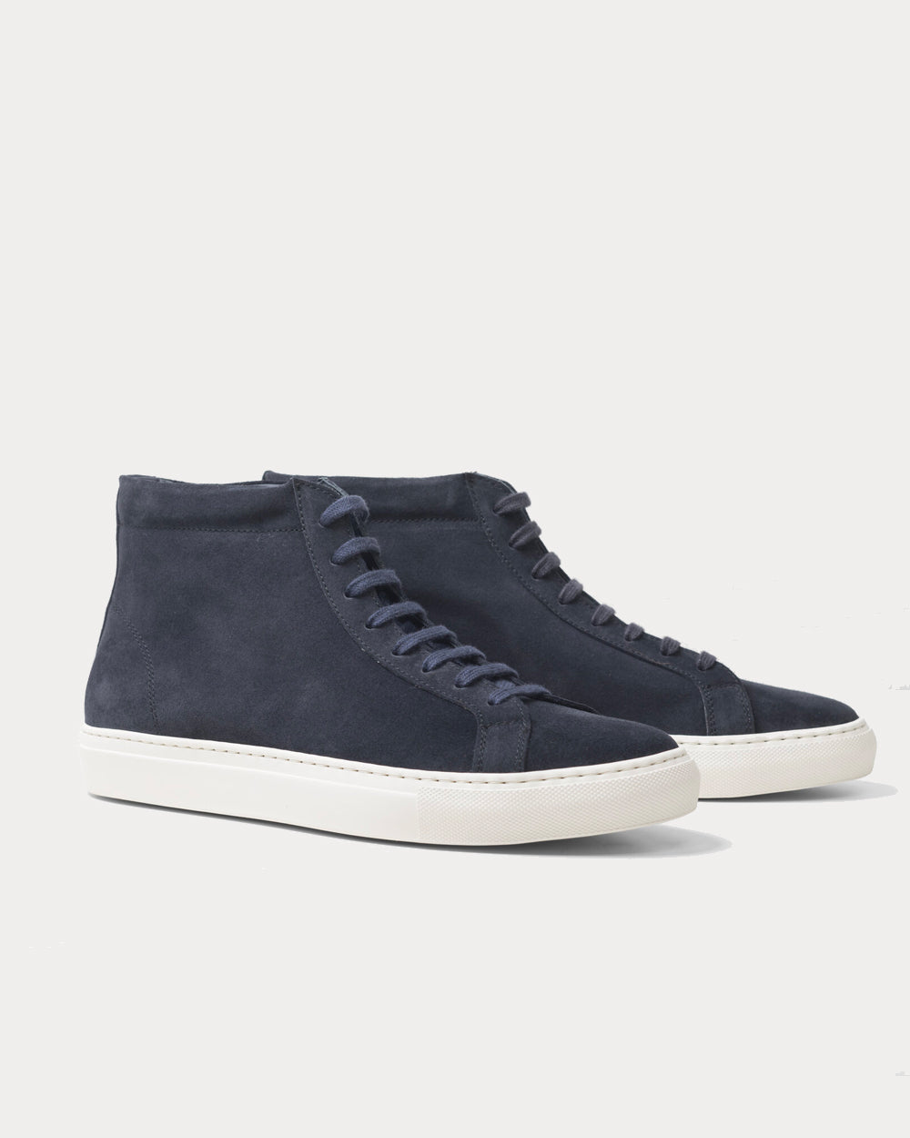 Artisan Lab Suede Vintage Navy High Top Sneakers - 2