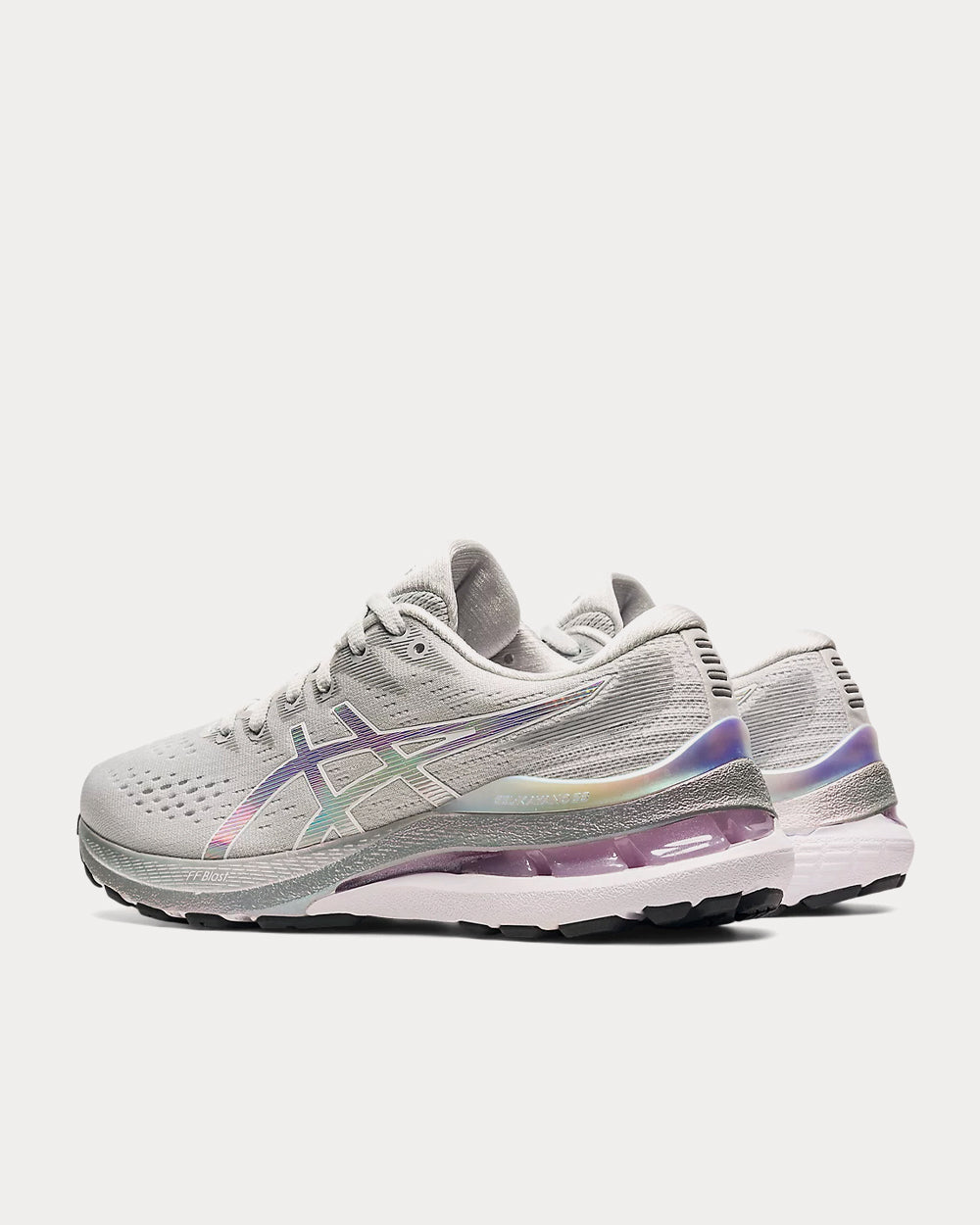 Asics Gel-Kayano Platinum Glacier Grey / White Running Shoes - 4