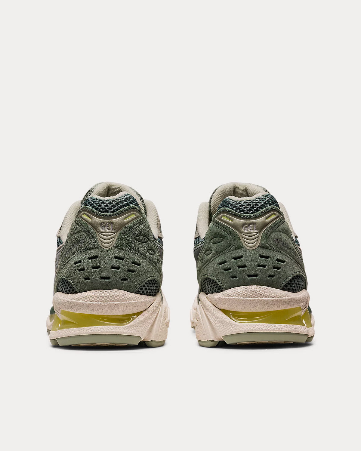 Asics GEL-KAYANO 14 Olive Grey / Pure Silver Running Shoes - 4