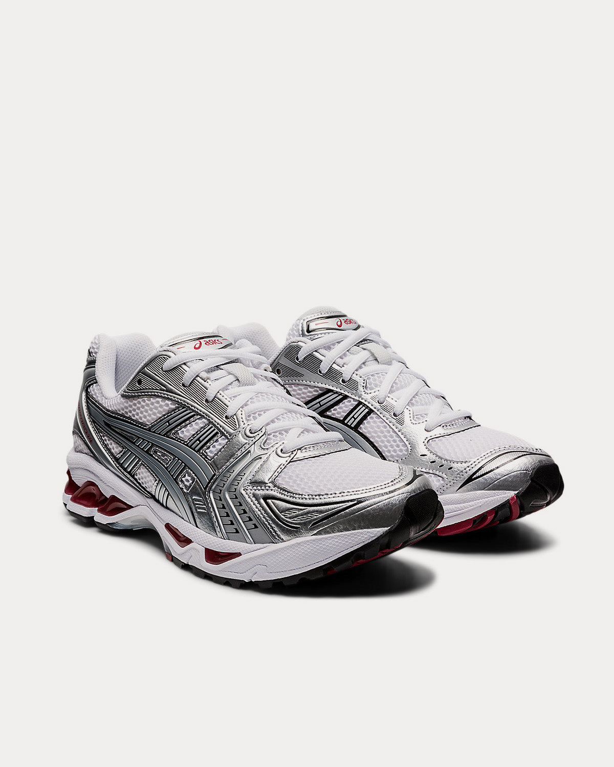 Asics GEL-KAYANO 14 White / Pure Silver Running Shoes - 3