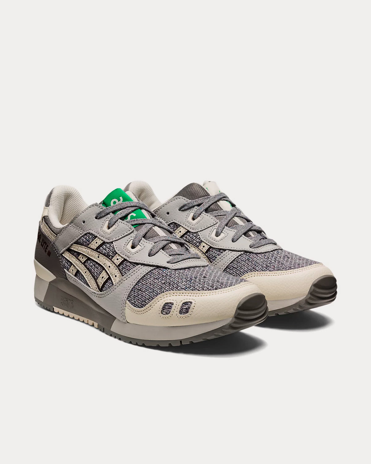 Asics GEL-LYTE III OG Oyster Grey / Cream Low Top Sneakers - 3