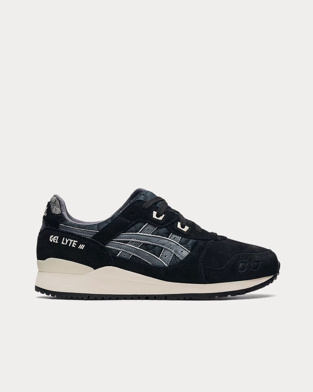 Asics GEL-LYTE III OG Black / Cream Low Top Sneakers - 1