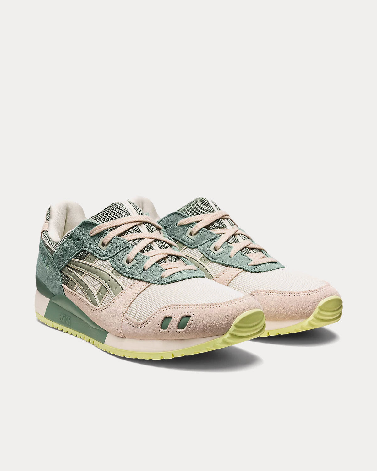 Asics Gel-Lyte III OG Cream / Olive Grey Low Top Sneakers - 3