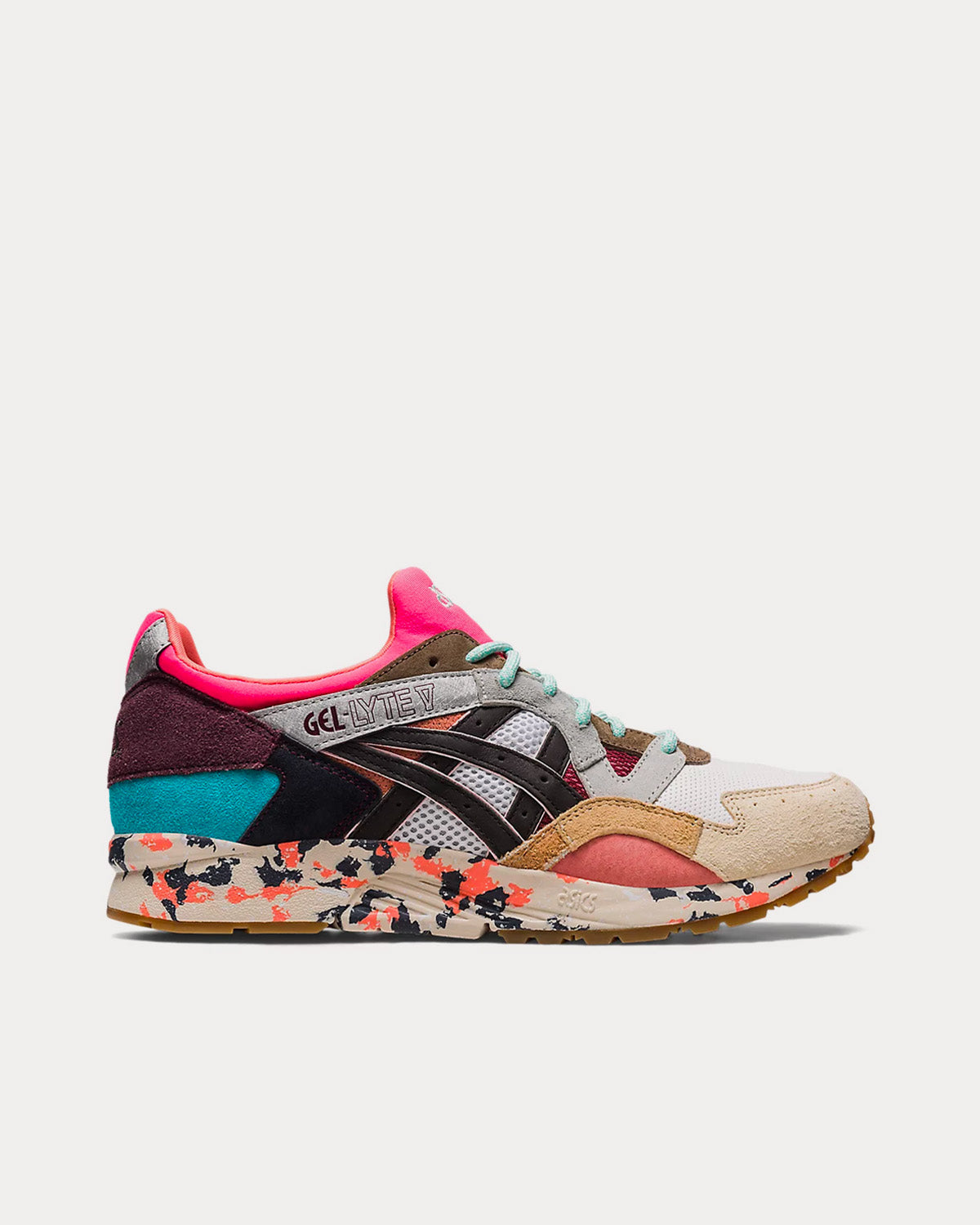 Asics GEL-LYTE V Re:Material Pink / Multi Low Top Sneakers - 1