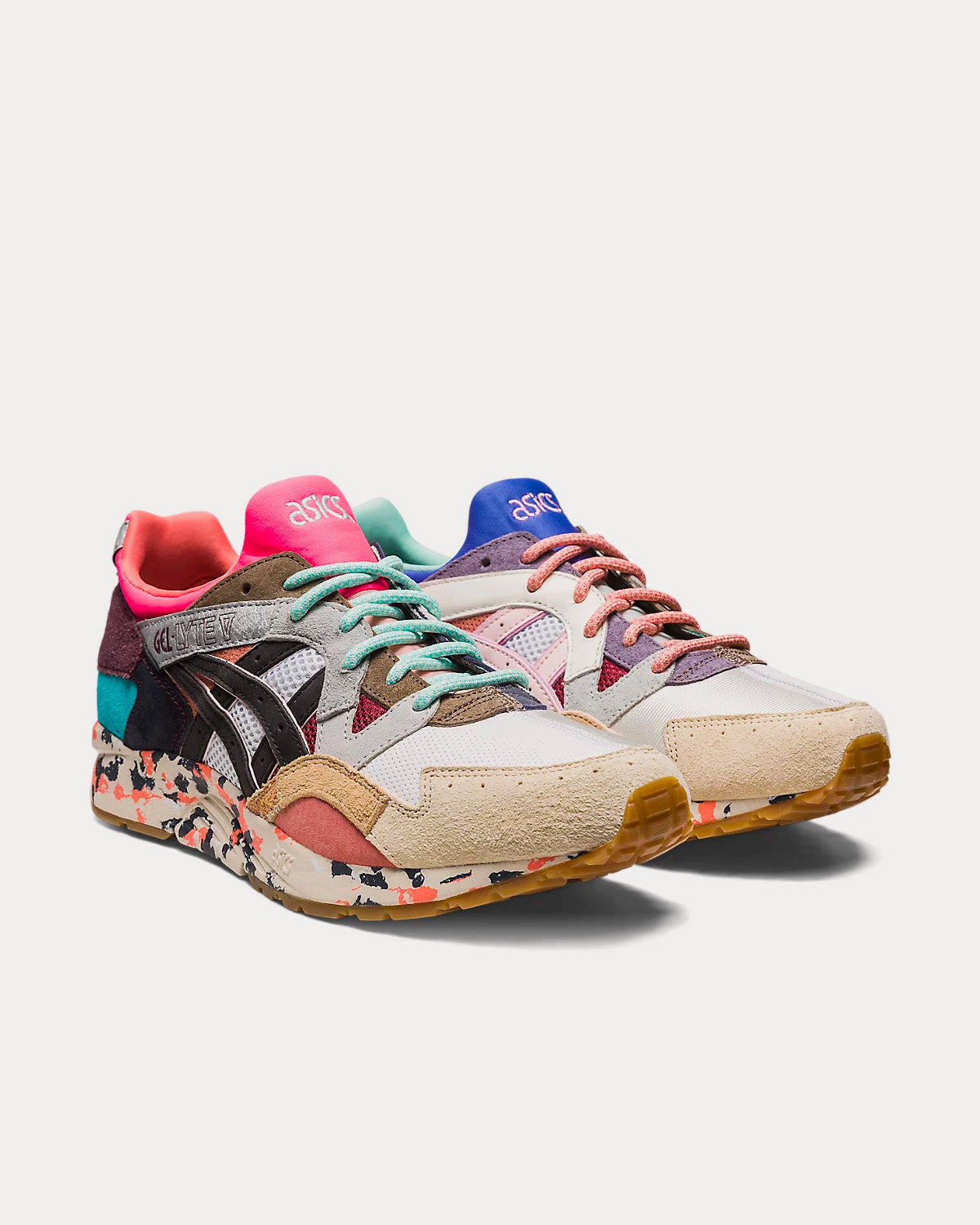 Asics GEL-LYTE V Re:Material Pink / Multi Low Top Sneakers - 3