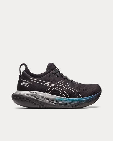 Asics Gel-Nimbus 25 Platinum Black / Pure Silver Running Shoes