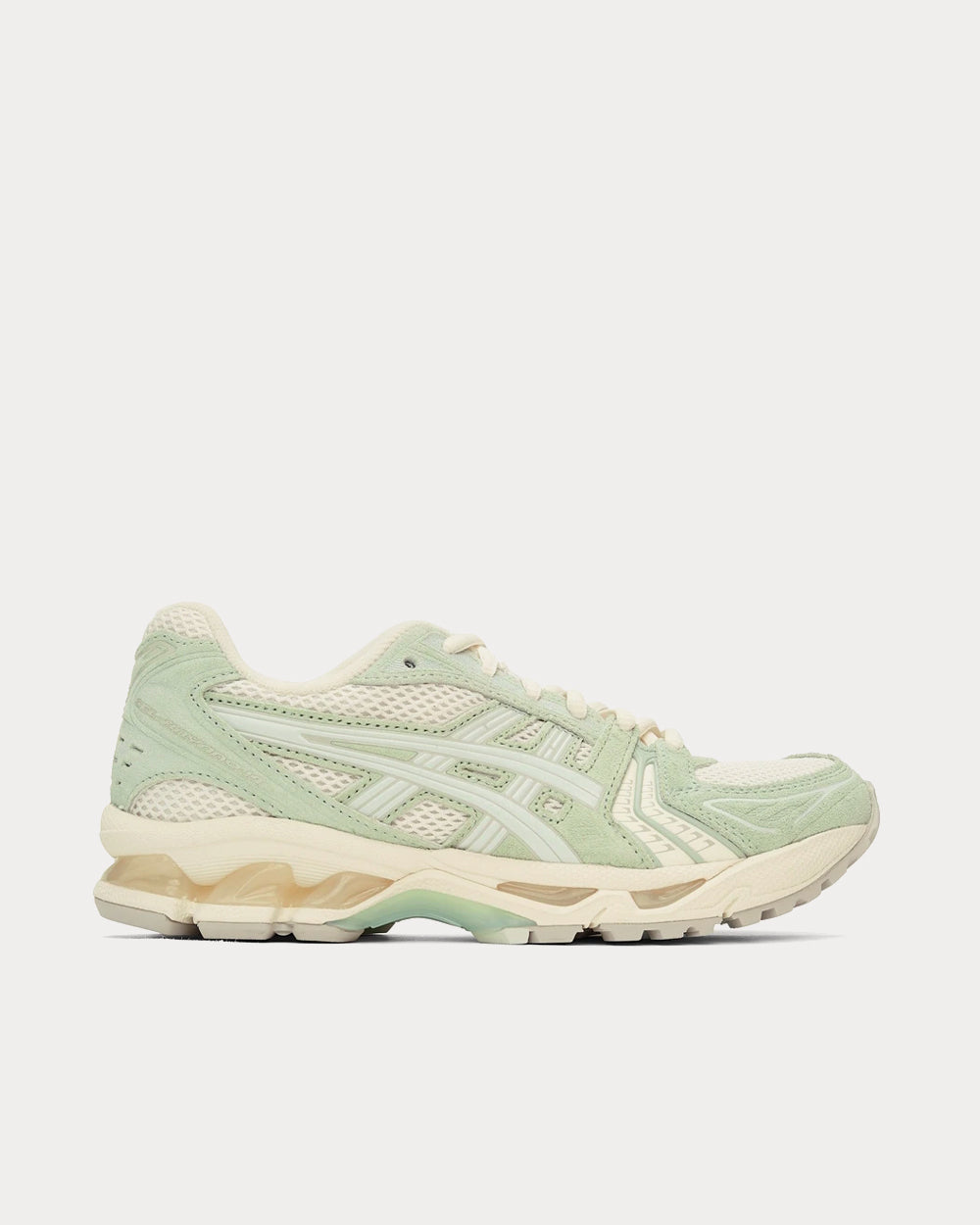 Asics Gel-Kayano 14 Green & Off-White Running Shoes - 1