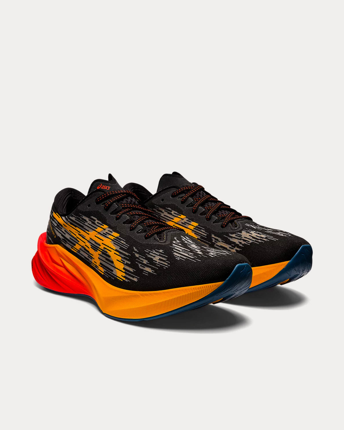 Asics NOVABLAST 3 Black / Amber Running Shoes - 3